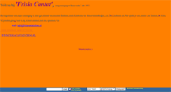 Desktop Screenshot of frisiacantatstiens.mijnhomepage.nl